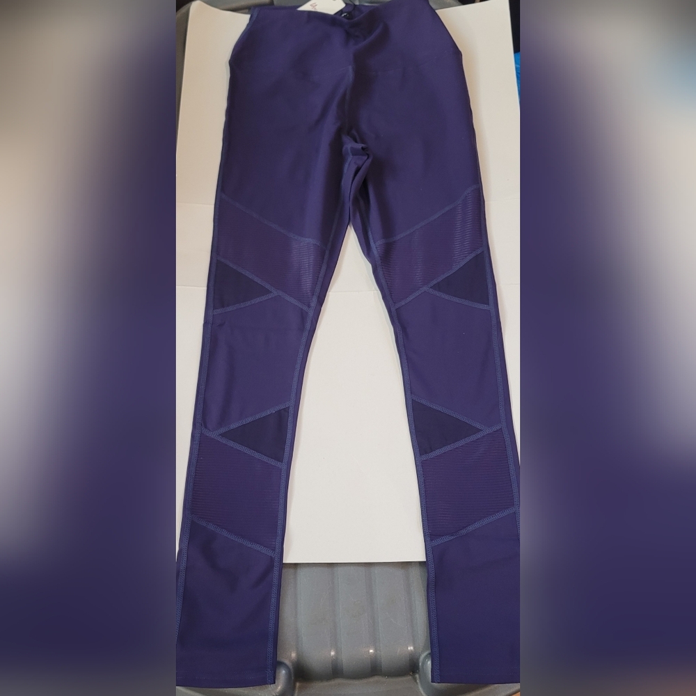 NWT LA SOCIETY DARK PURPLE Leggings 6031